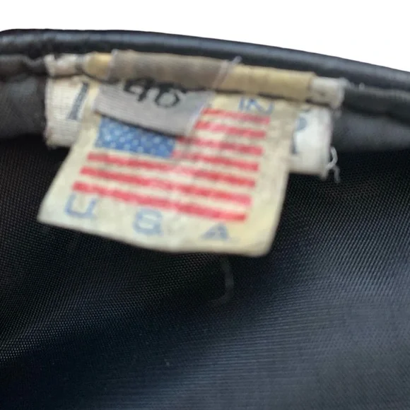 Vintage Mens Black Leather Snap Vest Vietnam War Patches Memorial Prisoner War - Picture 6 of 8